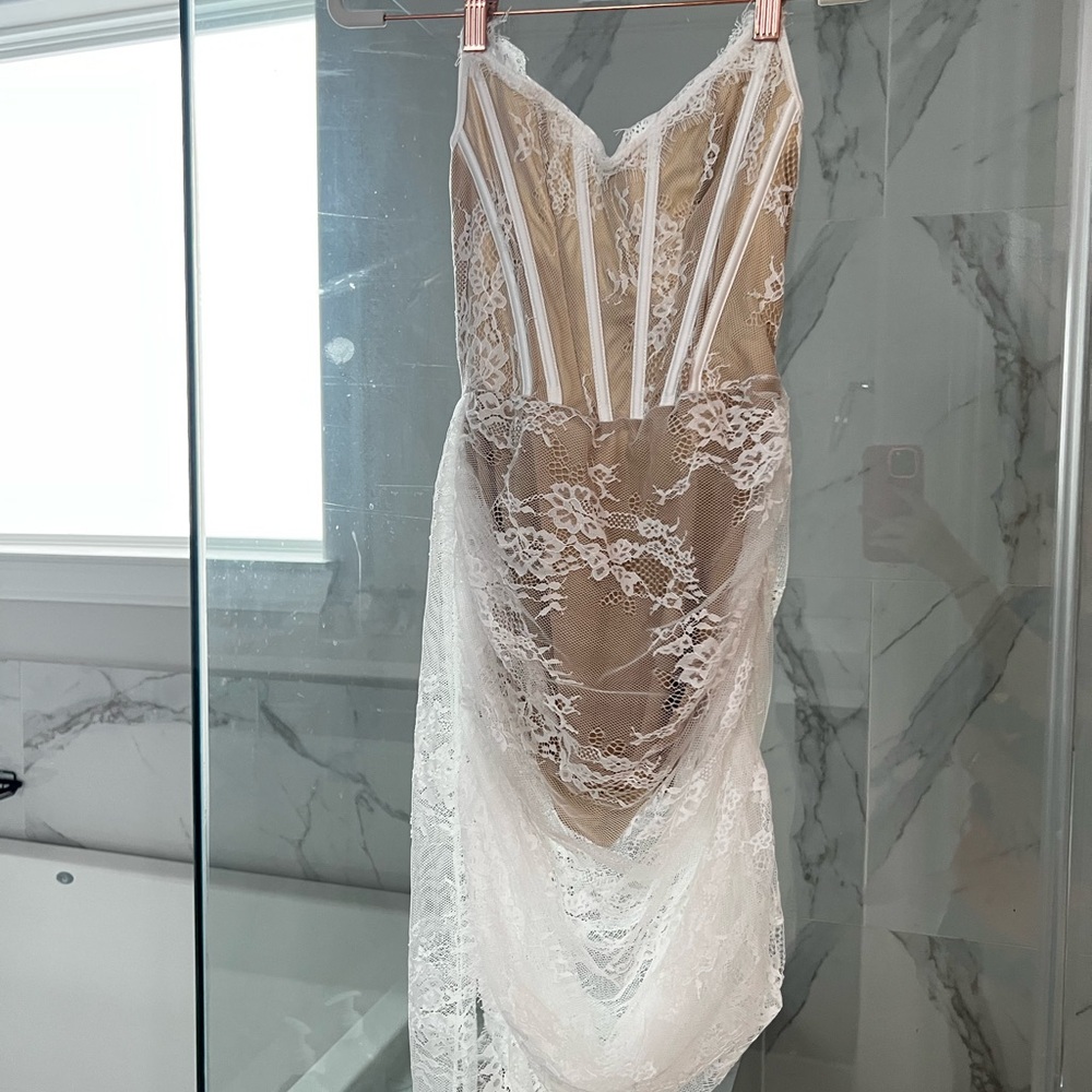 Fashion Nova White Lace Dress